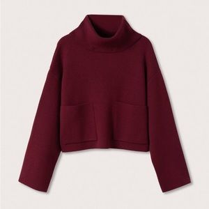 Mango Funnel neck knit sweater REF. 17045775-MINI-LM